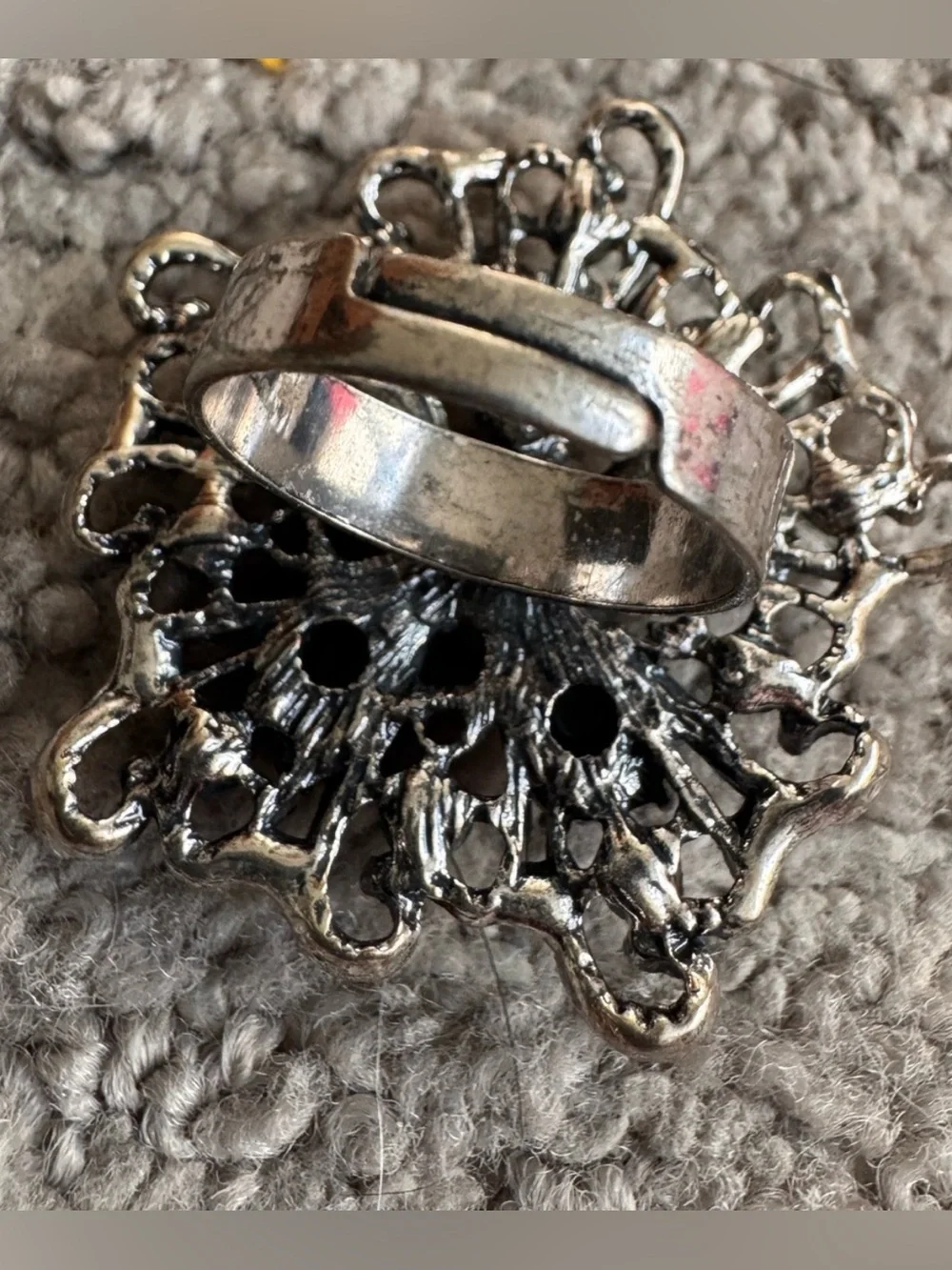 Turquoise Floral Statement Ring - Elegant Women’s Jewelry